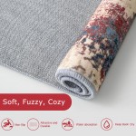  KOZYFLY Modern Abstract Rug Runner for Hallway