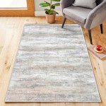 KOZYFLY Hallway Runner Rug with Non Slip Rubber Backing Modern Abstract Washable Rug