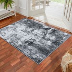 KOZYFLY Runner Rug Washable Grey Runners for Hallways Kitchen Runner Rug Non Slip Carpet Rug Runner