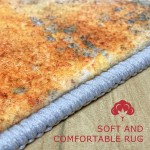 KOZYFLY Non-Slip Area Rug Abstract Machine Washable Indoor Runner Rug KOZYFLY Non-Slip Area Rug Abstract Machine Washable Indoor Runner Rug