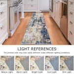  KOZYFLY Washable Rug Runner for Hallway  Non Skid Kitchen Runner Rug