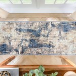  KOZYFLY Washable Rug Runner for Hallway  Non Skid Kitchen Runner Rug