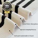  KOZYFLY Outdoor Front Door Mat  Washable Non Slip Area Rug  