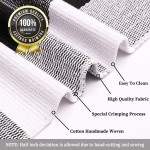  KOZYFLY Buffalo Plaid Area Rugs Black and White Checkered Rug 