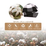  KOZYFLY Buffalo Plaid Area Rugs Black and White Checkered Rug 