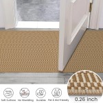 KOZYFLY  Runner Rug for Hallway Kitchen Runner Rugs with Rubber Backing