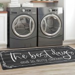 KOZYFLY Farmhouse Laundry Room Rug Runner  Kitchen Rugs 