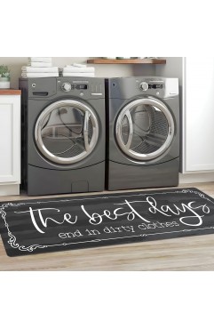 KOZYFLY Farmhouse Laundry Room Rug Runner  Kitchen Rugs 