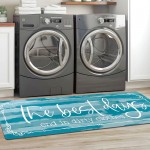 KOZYFLY Farmhouse Laundry Room Rug Runner  Kitchen Rugs 