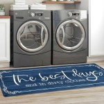 KOZYFLY Farmhouse Laundry Room Rug Runner  Kitchen Rugs 