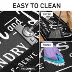 KOZYFLY  Laundry Room Rug Non-Slip Waterproof Laundry Rug 