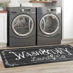 KOZYFLY Laundry Room Rug Runner Non Slip  Laundry Carpet  