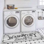  KOZYFLY Laundry Room Rug Runner Non Slip  Laundry Carpet  