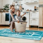  KOZYFLY Laundry Room Rug Runner Non Slip  Laundry Carpet  