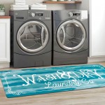  KOZYFLY Laundry Room Rug Runner Non Slip  Laundry Carpet  