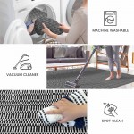  KOZYFLY Area Rug for Living Room  Non Slip Bedroom Rug with Runner Backing