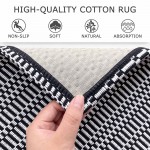  KOZYFLY Area Rug for Living Room  Non Slip Bedroom Rug with Runner Backing