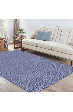  KOZYFLY Navy and White Entryway Runner Indoor Non Slip Hallway Kitchen Runner Rugs