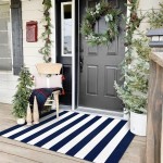 KOZYFLY Outdoor Rug Area Rug Washable Striped Front Door Mat Cotton Outdoor Doormats KOZYFLY Outdoor Rug Area Rug Washable Striped Front Door Mat Cotton Outdoor Doormats